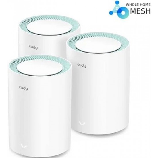 Cudy AC1200 Dual Band Gigabit Wi-Fi Mesh System (3 Pack) from Satcity.ie Ireland Limerick Cudy AC1200 Dual Band Gigabit Wi-Fi Mesh System (3 Pack)