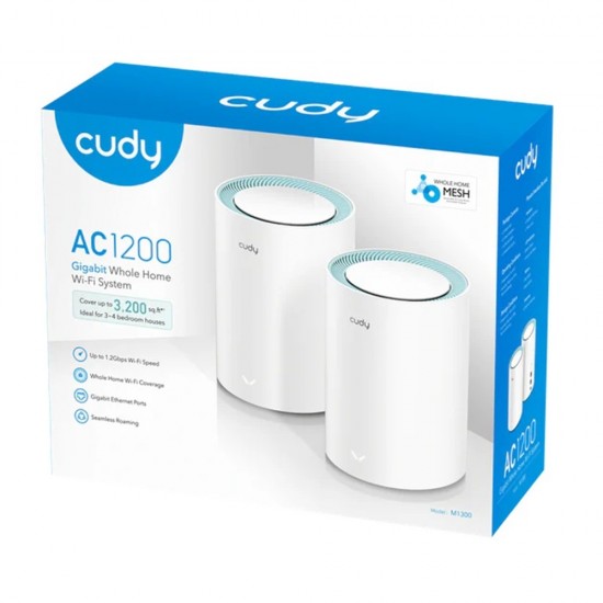Cudy AC1200 Dual Band Gigabit Wi-Fi Mesh System (2 Pack)