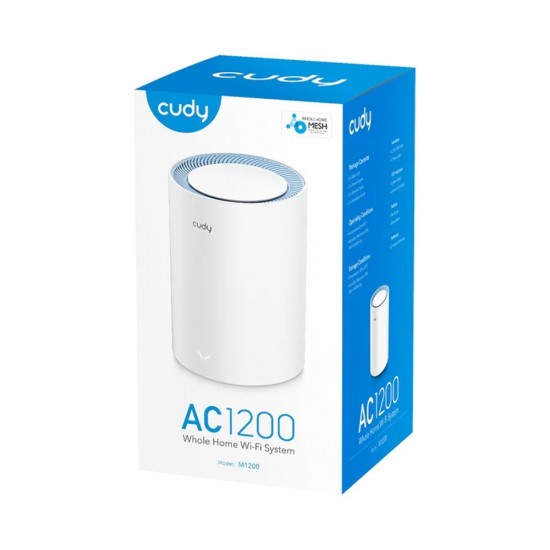 Cudy AC1200 Dual Band Gigabit Wi-Fi Mesh System (1 Pack)