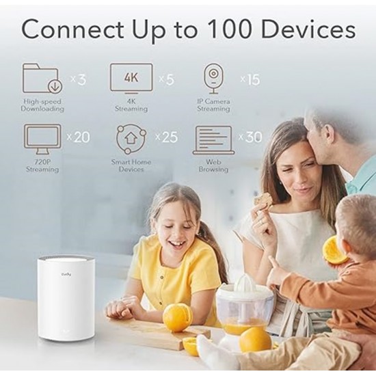 Cudy AX1800 Dual Band Gigabit Wi-Fi 6 Mesh System (2 Pack)
