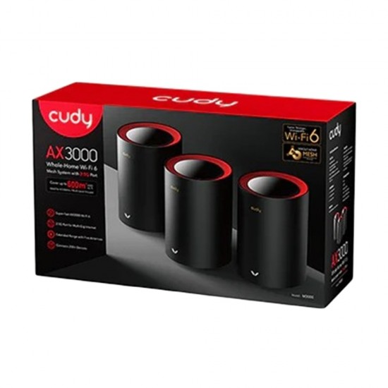 Cudy AX3000 Dual Band 2.5GB Wi-Fi 6 Mesh System (3 Pack)