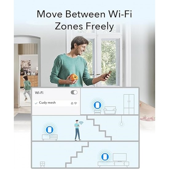 Cudy AX3000 Dual Band 2.5GB Wi-Fi 6 Mesh System (2 Pack)