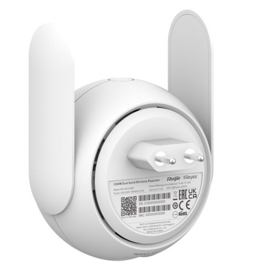Reyee 1200mbps Dual Band Mesh WiFi Extender from Satcity.ie Ireland Limerick Reyee 1200mbps Dual Band Mesh WiFi Extender