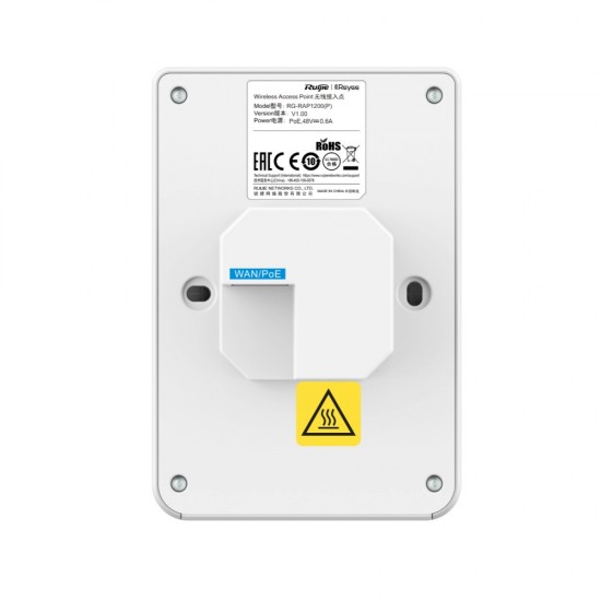 Reyee Wall Plate Access Point Gigabit 802.11ac Wave2 AC1300 5 GE Ports