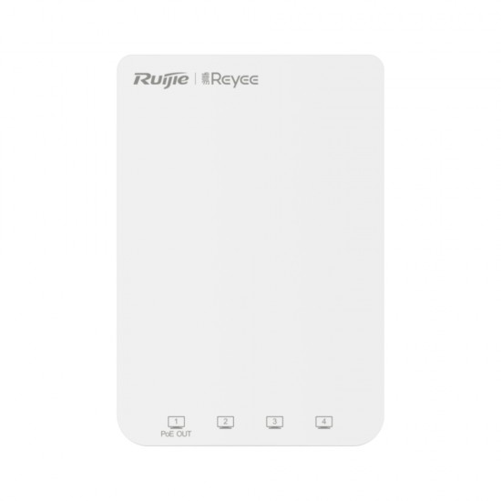 Reyee Wall Plate Access Point Gigabit 802.11ac Wave2 AC1300 5 GE Ports