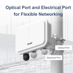 Ruijie RG-AP680(CD) WiFi 6 Dual Radio 2400Mbps Outdoor High Power Wireless AP 1Gb Optical Port
