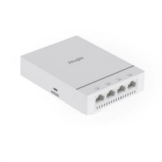 Ruijie WiFi 6 Wall Plate Access Point Dual Band 1.775Gbps 5GE Ports