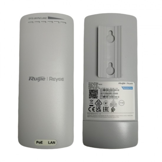 Reyee Ruijie RG-EST100-E V2 Wireless Bridge CPE Kit – 2.4GHz 500m Point-to-Point Reyee Ruijie RG-EST100-E V2 Wireless Bridge CPE Kit – 2.4GHz 500m Point-to-Point