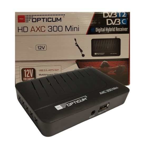 Opticum AXC 300 Mini Full HD terrestrial receiver DVB-T2 from Satcity.ie Ireland Limerick Opticum AXC300 Mini Full HD terrestrial receiver DVB-T2