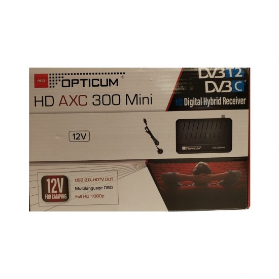 Opticum AXC 300 Mini Full HD terrestrial receiver DVB-T2 from Satcity.ie Ireland Limerick Opticum AXC300 Mini Full HD terrestrial receiver DVB-T2