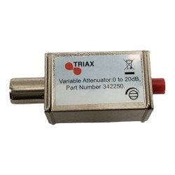 ADJUSTABLE VARIABLE 20dB ATTENUATOR COAXIAL TYPE TV AERIAL SIGNAL DIGITAL COAX