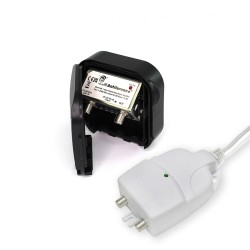 ANTIFERENCE MASTHEAD AMP KIT 5G READY 1 IN 1 OUT TV SPLITTER DC POWER SUPPLY PF2 ANTIFERENCE MASTHEAD AMP KIT 5G READY 1 IN 1 OUT TV SPLITTER DC POWER SUPPLY PF2