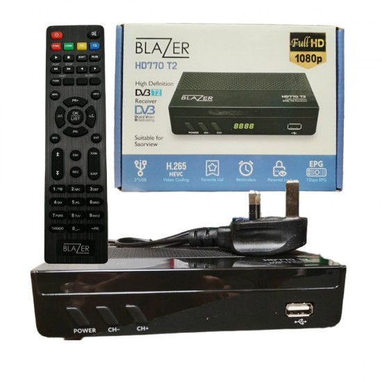Blazer HD770 T2 Digital Terrestrial Receiver – Saorview Ready HD TV Box
