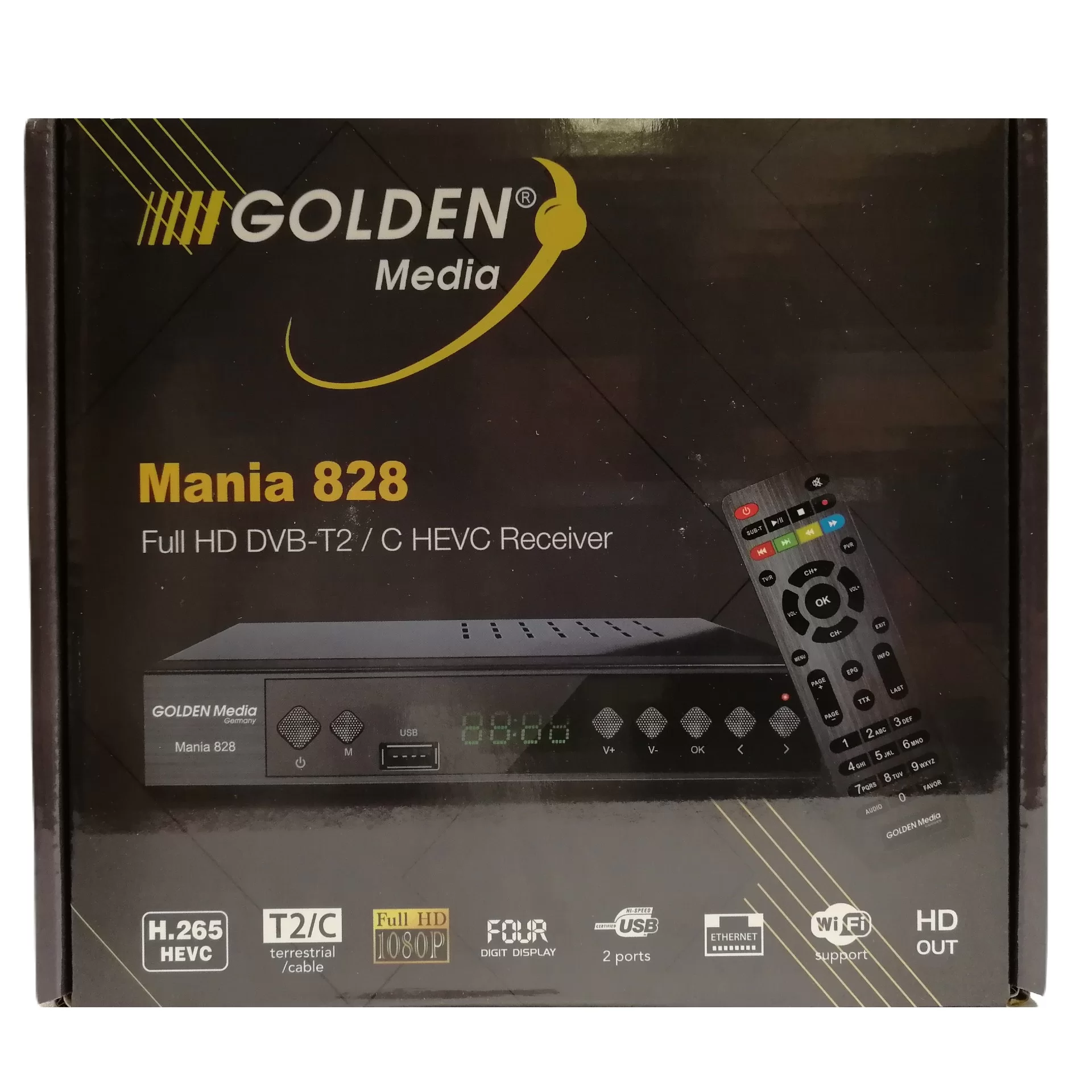 Full HD terrestrial receiver DVB-T2 (H.265) from