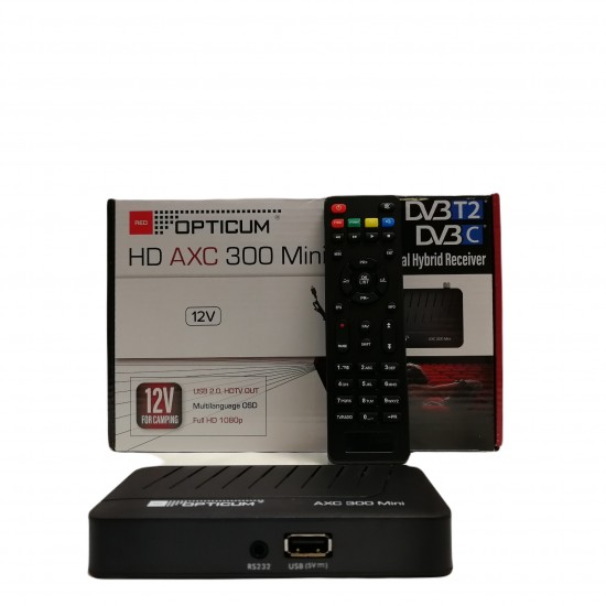 Opticum AXC 300 Mini Full HD terrestrial receiver DVB-T2 from Satcity.ie Ireland Limerick Opticum AXC300 Mini Full HD terrestrial receiver DVB-T2