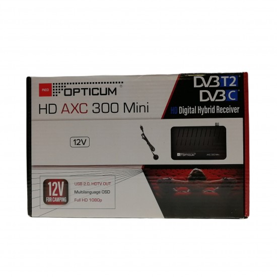 Opticum AXC 300 Mini Full HD terrestrial receiver DVB-T2 from Satcity.ie Ireland Limerick Opticum AXC300 Mini Full HD terrestrial receiver DVB-T2