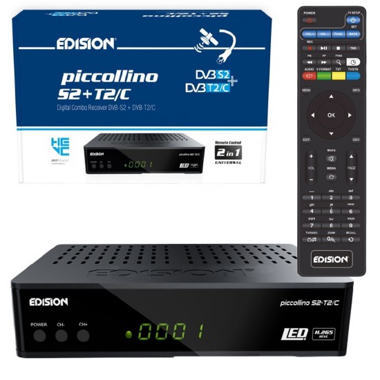 EDISION PICCOLLINO COMBO BOX 2IN1 Full HD SAORVIEW Satellite TV Receiver