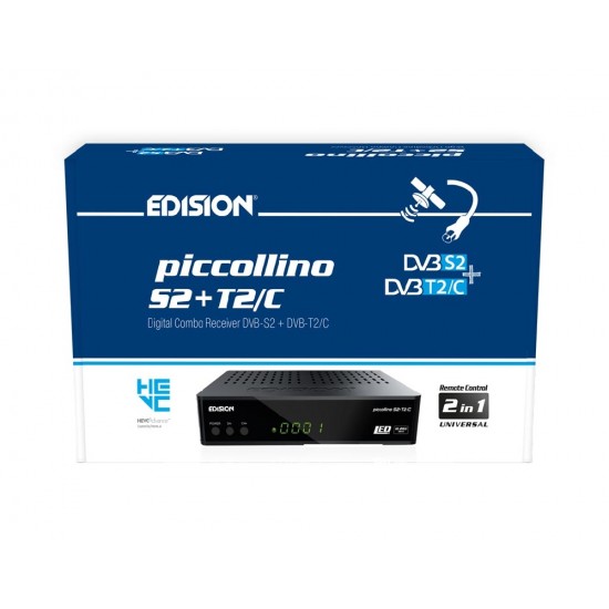 EDISION PICCOLLINO COMBO BOX 2IN1 Full HD SAORVIEW Satellite TV Receiver