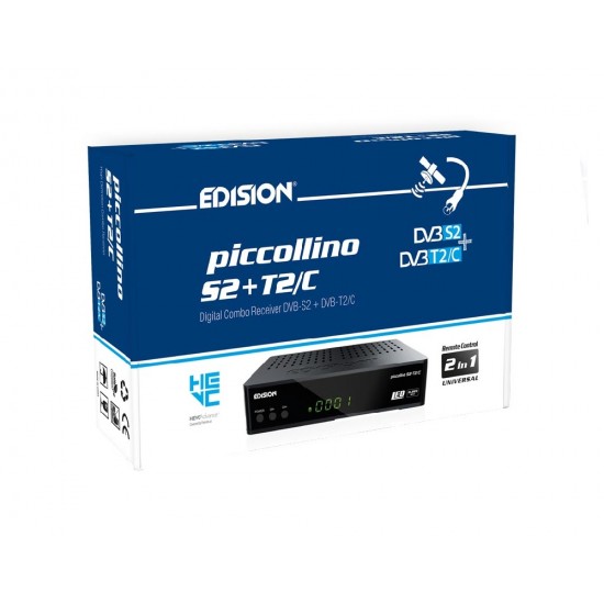 EDISION PICCOLLINO COMBO BOX 2IN1 Full HD SAORVIEW Satellite TV Receiver
