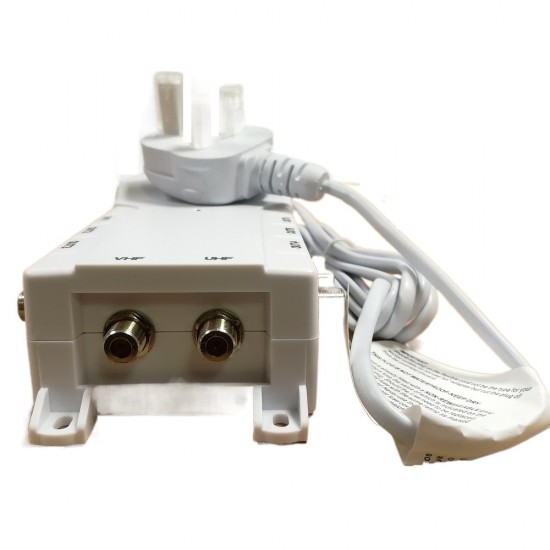 Antiference 2 x 6 Way TV Amplifier with Bypass F-Type DA260/48 5G Ready