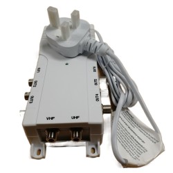 Antiference 2 x 6 Way TV Amplifier with Bypass F-Type DA260/48 5G Ready