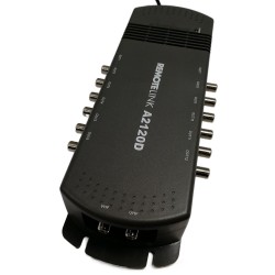 Antiference 2 x 12 Way TV Amplifier with Bypass F-Type Antiference 2 x 12 Way TV Amplifier with Bypass F-Type