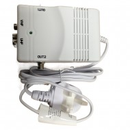 Antiference 2 x 2 Way TV Amplifier with Bypass F-Type DA220/48