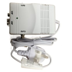 Antiference 2 x 2 Way TV Amplifier with Bypass F-Type DA220/48