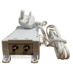 Antiference 2 x 8 Way TV Amplifier with Bypass F-Type DA280/48 5G Ready Antiference 2 x 8 Way TV Amplifier with Bypass F-Type DA280/48 5G Ready