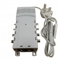 Antiference 2 x 8 Way TV Amplifier with Bypass F-Type DA280/48 5G Ready