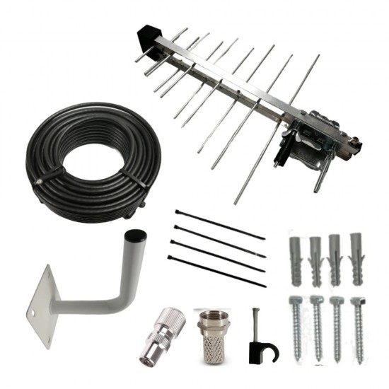 TV Aerial Kit Saorview & Freeview Digital – Indoor, Outdoor or Loft Installation