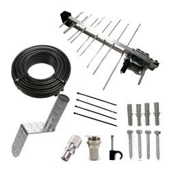 TV AERIAL KIT SAORVIEW FREEVIEW DIGITAL FOR INDOOR OUTDOOR OR LOFT INSTALLATION1 TV AERIAL KIT SAORVIEW FREEVIEW DIGITAL FOR INDOOR OUTDOOR OR LOFT INSTALLATION1