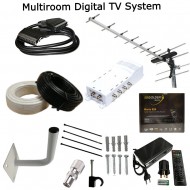 INSTALLATION KIT MULTIROOM DIGITAL TV BOX AERIAL KIT FOR INDOOR OUTDOOR OR LOFT 