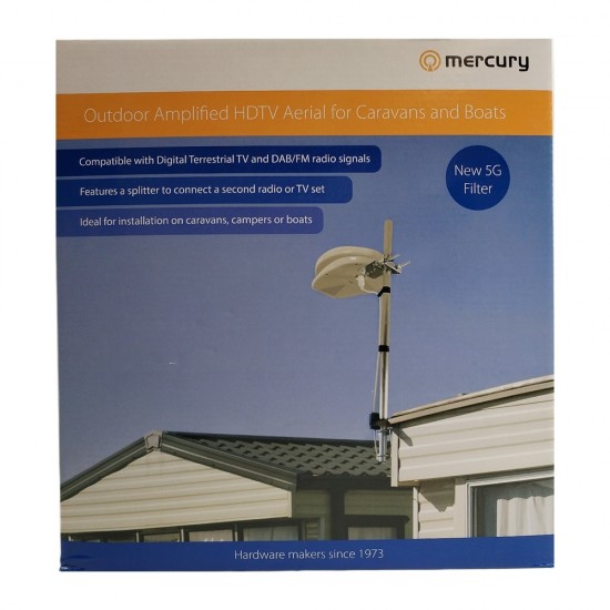 Outdoor Camping Boat Antenna Amplified HDTV Aerial for Caravans and Boats