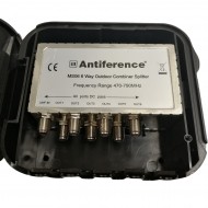 6 WAY OUTDOOR EXTERNAL MASTHEAD AERIAL TV SPLITTER COMBINER WITH POWER PASS