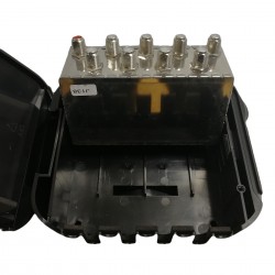 8 WAY OUTDOOR EXTERNAL MASTHEAD AERIAL TV SPLITTER COMBINER WITH POWER PASS