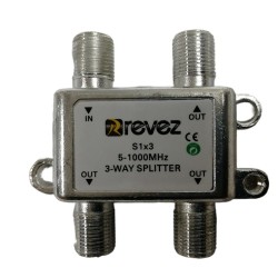 3 WAY PASSIVE SPLITTER FOR SPLITTING SAORVIEW TV SIGNAL FROM AN AERIAL FM UHF 3 WAY PASSIVE SPLITTER FOR SPLITTING SAORVIEW TV SIGNAL FROM AN AERIAL FM UHF