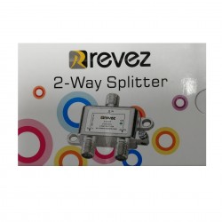 2 WAY POWER PASS F-TYPE SPLITTER CABLE WITH ON ALL PORTS FOR VIRGIN MEDIA TV