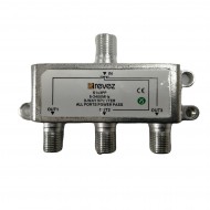 3 WAY POWER PASS F-TYPE SPLITTER CABLE WITH ON ALL PORTS FOR VIRGIN MEDIA TV