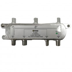 6 WAY POWER PASS F-TYPE SPLITTER CABLE WITH ON ALL PORTS FOR VIRGIN MEDIA TV