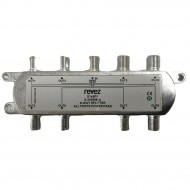 8 WAY POWER PASS F-TYPE SPLITTER CABLE WITH ON ALL PORTS FOR VIRGIN MEDIA TV