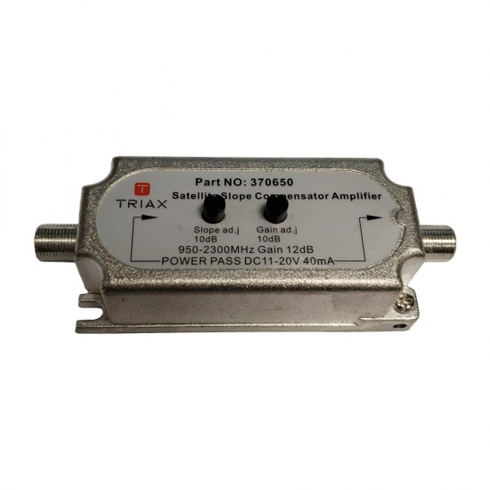 Satellite Slope Amplifier 950-2300MHz 12dB gain 10dB slope