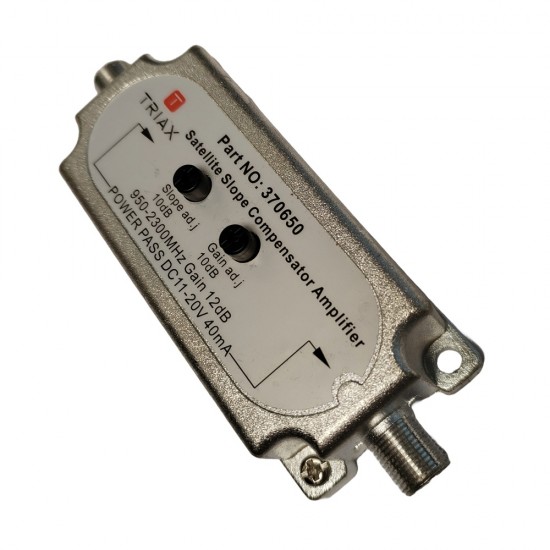 Satellite Slope Amplifier 950-2300MHz 12dB gain 10dB slope