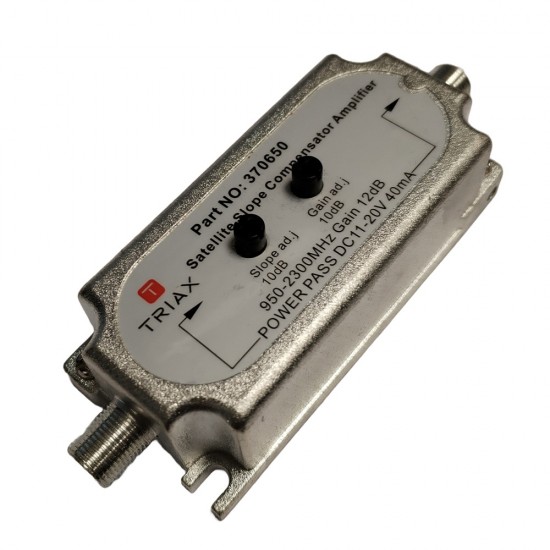 Satellite Slope Amplifier 950-2300MHz 12dB gain 10dB slope