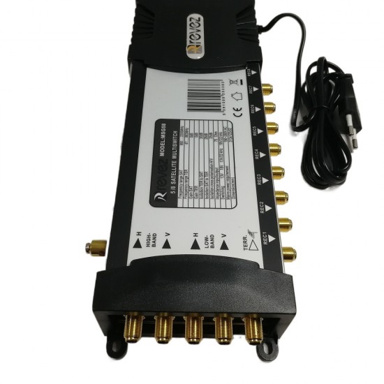 5X8 SATELLITE TERRESTRIAL MULTISWITCH LTE MAINS POWERED GOLD PLATED PRO SERIES from Satcity.ie Ireland Limerick 5X8 SATELLITE TERRESTRIAL MULTISWITCH LTE MAINS POWERED GOLD PLATED PRO SERIES