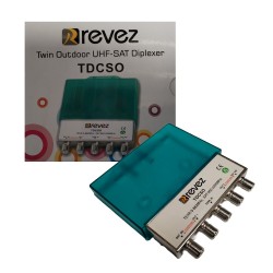 2 TV SATELLITE Aerial Signal Combiner Splitter Diplexer UHF F Type (outdoor)