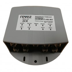 4 TV Satellite Aerial Signal Combiner Splitter Diplexer UHF F Type (outdoor)