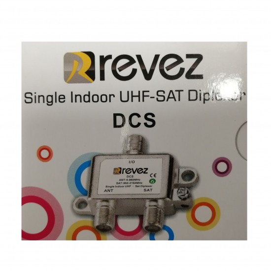 Satellite Aerial Signal Combiner PRO Splitter Diplexer UHF F Type (indoor)