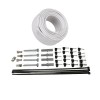  SKY SATELLITE INSTALLATION KIT TV AERIAL FOR 60CM DISH FOR INDOOR OUTDOOR WHITE
