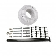  SKY SATELLITE INSTALLATION KIT TV AERIAL FOR 60CM DISH FOR INDOOR OUTDOOR WHITE
